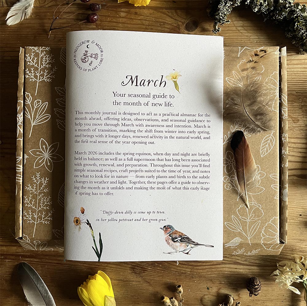 Hedgerow and Moor `monthly almanac subscription