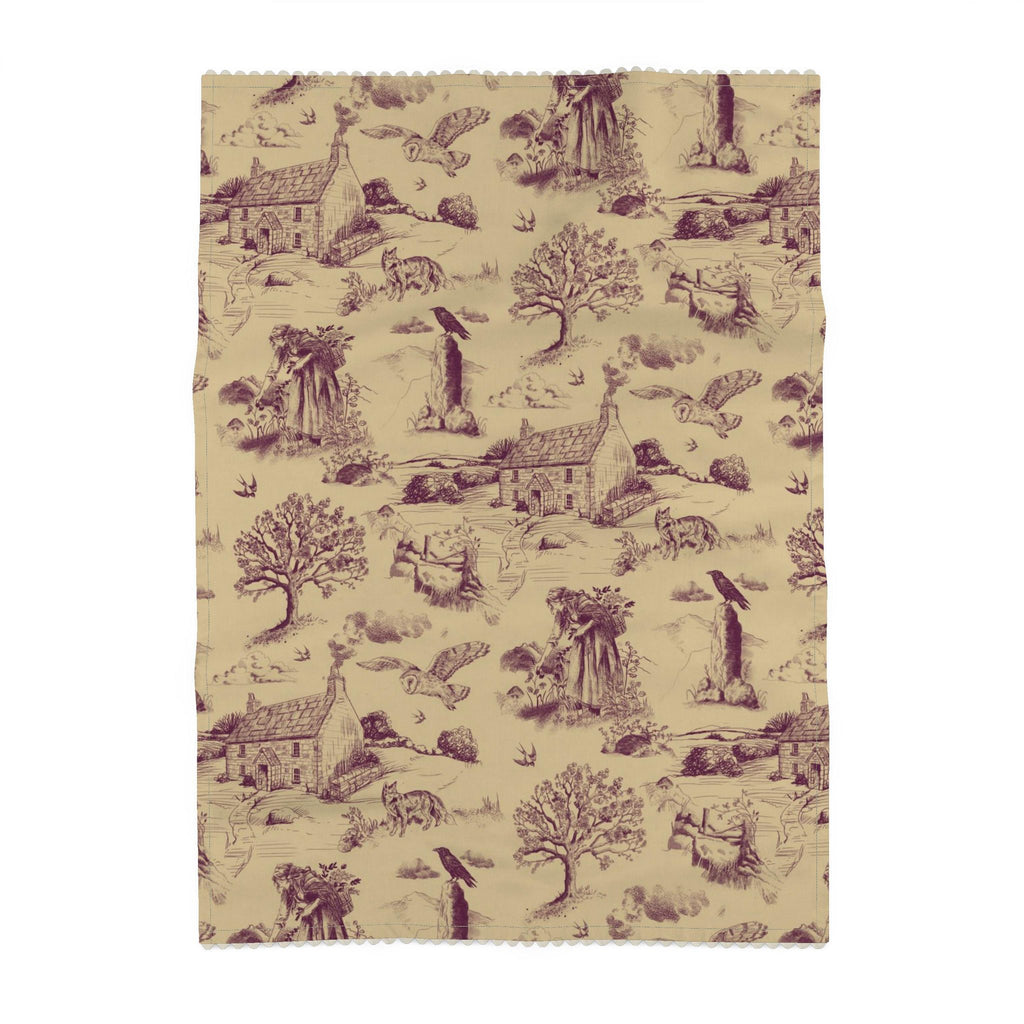 A Walk on the Moor – Cornish Toile de Jouy Tea Towel