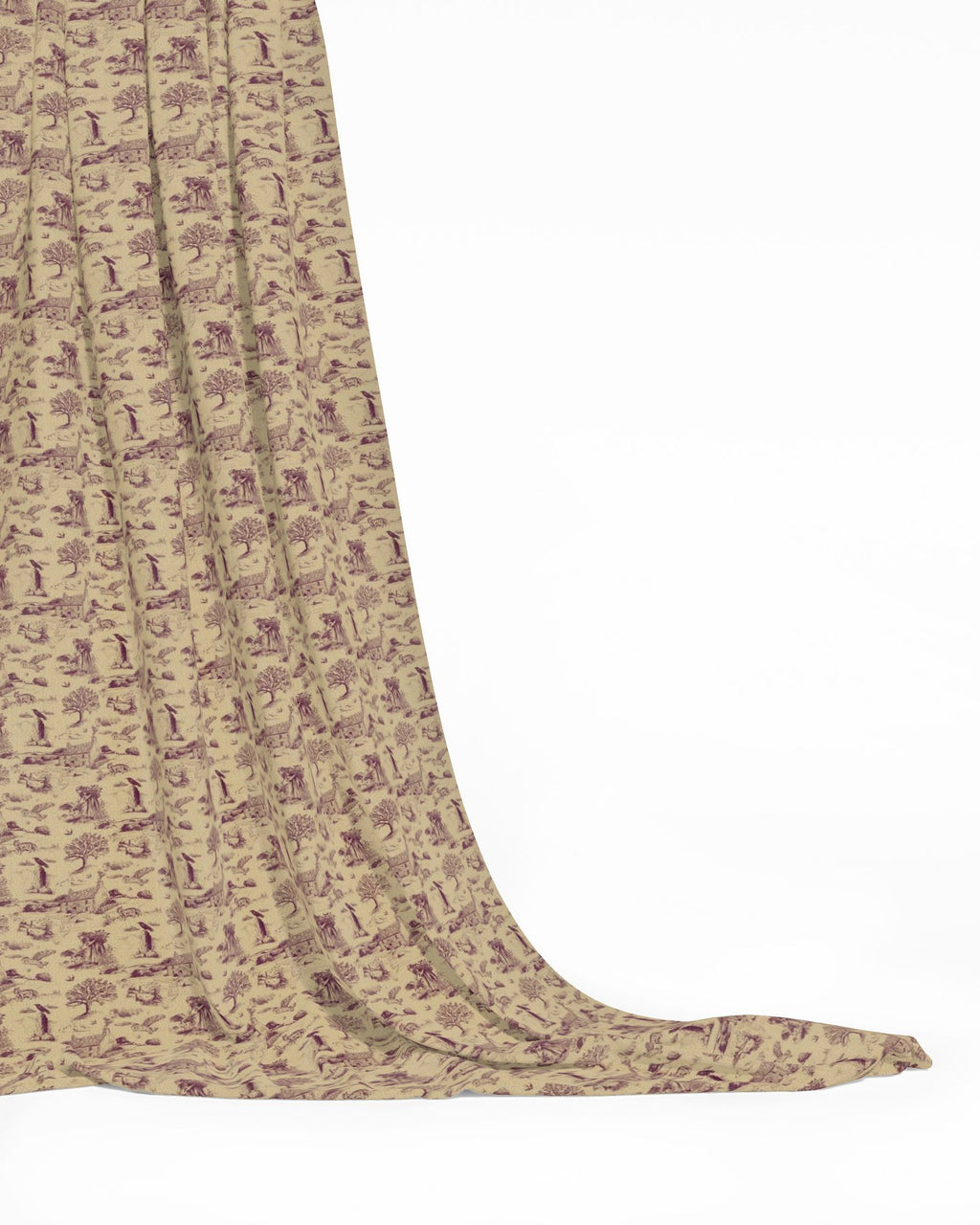 A Walk on the Moor – Cornish Toile de Jouy repeat pattern fabric