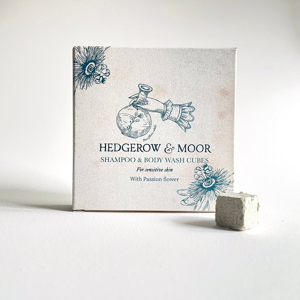 PLastic free shampoo cubes for sensitibve skin