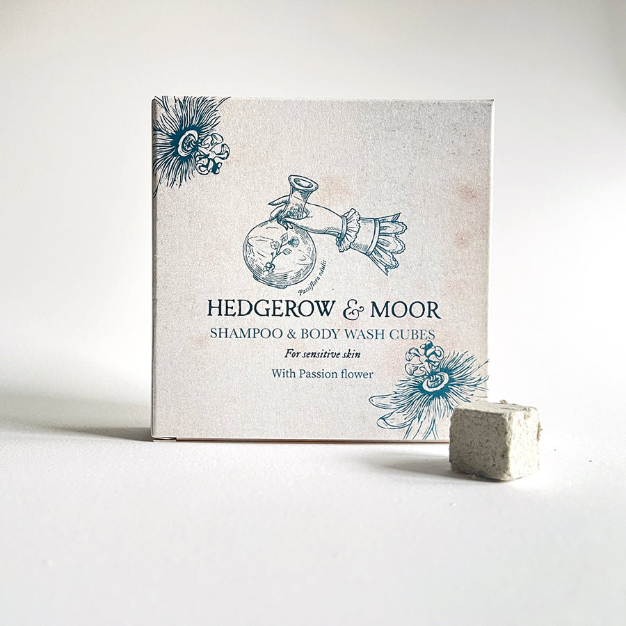 PLastic free shampoo cubes for sensitibve skin