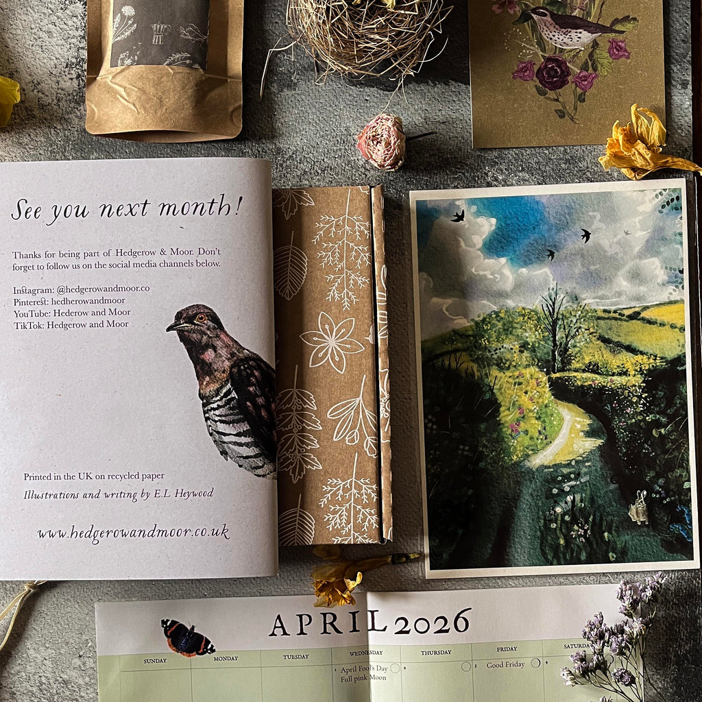 The Hedgerow and Moor Monthly Almanac Box - APRIL