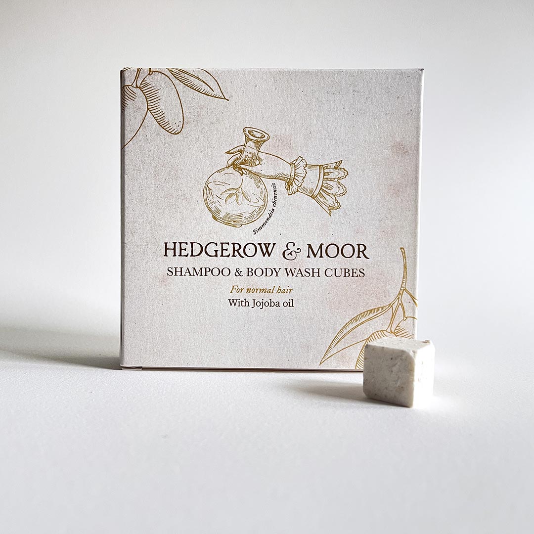 Plastoc free shampoo cubes for normal hair by Hedgerow and Moor