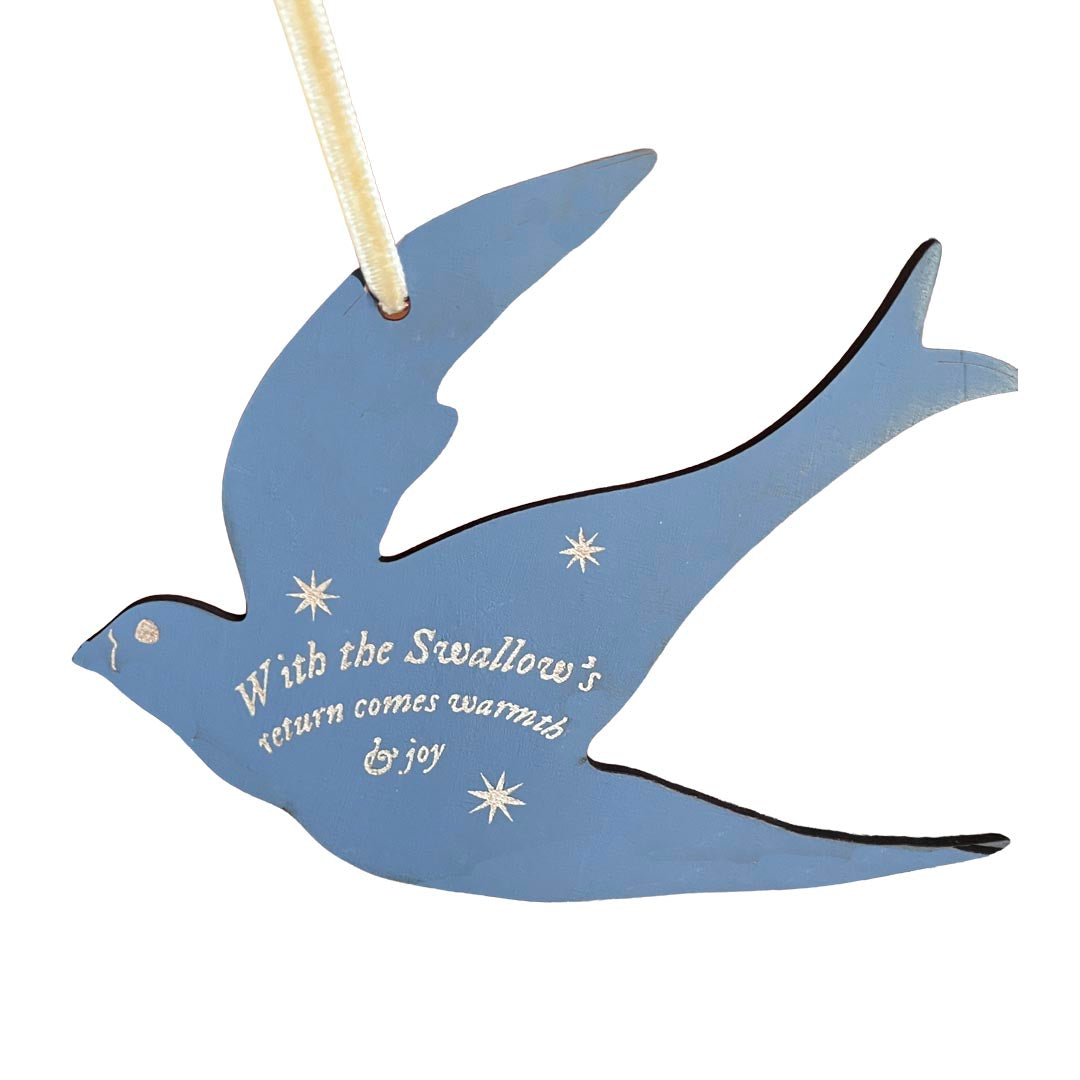 Hedgerow and Moor swallow decoration 