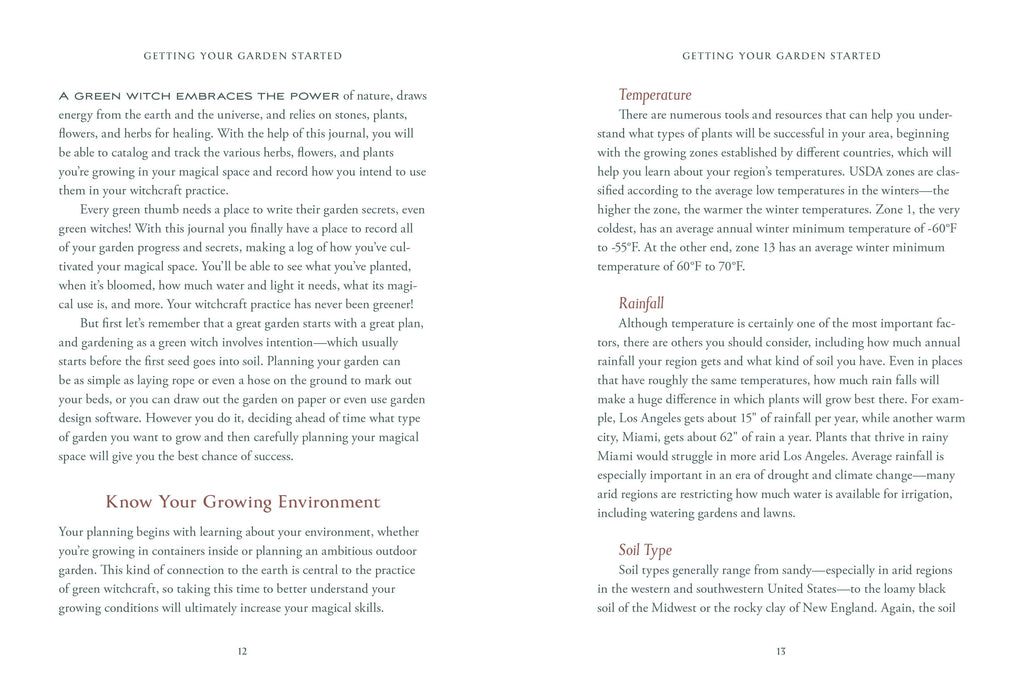 Text page from a book or magazine about gardening with white background