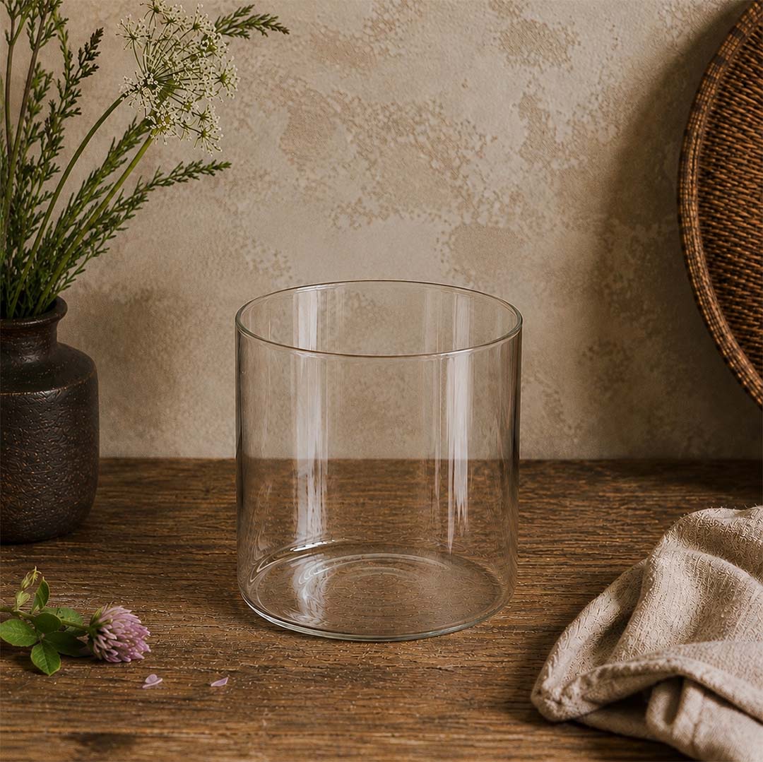 Glass Storage Jar with Engraved Cork Lid – 700ml